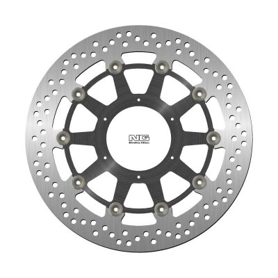 NG TARCZA HAMULCOWA PRZÓD HONDA CBR1000RR 09-19 (320X74X5MM) (6X6,5MM) PŁYWAJĄCA (ŚRODEK ALUMINIOWY) - DROBNE RYSY