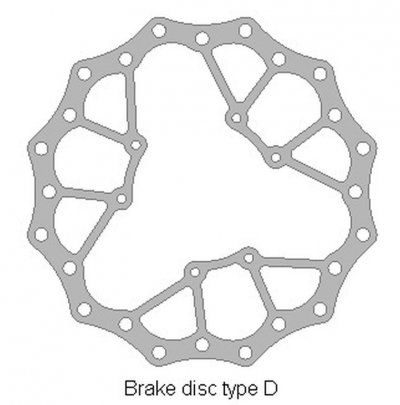 DELTA BRAKING TARCZA HAMULCOWA PRZÓD HONDA CRF 250 15-21, CRF 450 15-21, WAVE ULTRA LIGHT (260X101,2X4MM) (6X6,5MM) (NG1486)