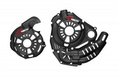 RACETECH (RTECH) 2024/07 BOCZNE OSŁONY SILNIKA Z TECHNOPOLIMERU KOMPLET T7 REVOLUTION YAMAHA TENERE 700 19-24 KOLOR BLACK