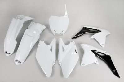 UFO KOMPLET PLASTIKÓW SUZUKI RMZ 250 10-18 KOLOR BIAŁY (SU411E041)