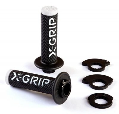 X-GRIP MANETKI (GRIPY) BRAAAAP GRIPS LOCK-ON-GRIP (Z ADAPTERAMI ROLGAZU) WHITE KOLOR BIAŁY