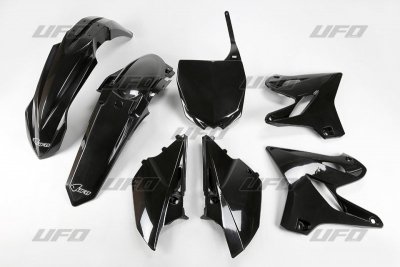 UFO KOMPLET PLASTIKÓW YAMAHA YZ 125 15-21, YZ 250 15-21 KOLOR CZARNY (YA319E001)