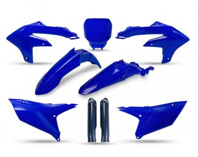 UFO KOMPLET PLASTIKÓW (FULL KIT) Z OSŁONAMI TELESKOPÓW (AMORTYZATORÓW) YAMAHA YZF 250 24-25, YZF 450 23-25 KOLOR OEM