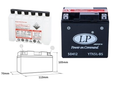  LANDPORT Husaberg FS 400 Super Motard (01-03) akumulator elektrolit osobno 