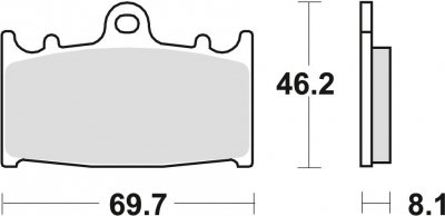 TRW klocki hamulcowe przód Kawasaki  VN 1700 Voyager ABS ( 09-14)