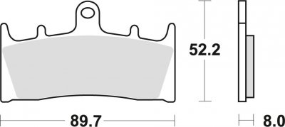 TRW klocki hamulcowe przód Kawasaki ZX-9R - Ninja 900 ( 96-01)