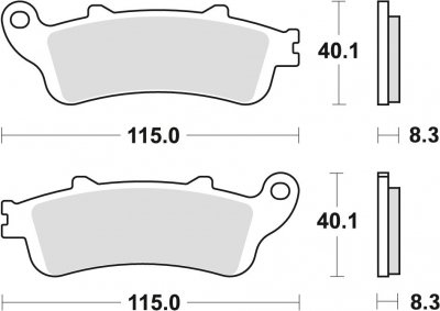 TRW klocki hamulcowe tył Honda XL - V Varadero 1000 ( 01-13 )