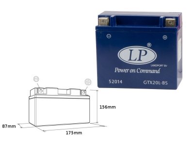 LANDPORT Bombardier (Can Am) 660 Outlander EFI 06-09 akumulator żelowy bezobsługowy - zalany