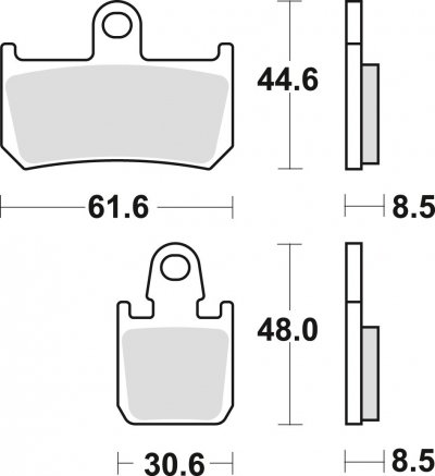 TRW klocki hamulcowe przód Yamaha MT-01 1700 (05-12)