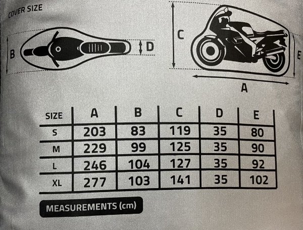 OXFORD AQUATEX POKROWIEC WODOODPORNY NA MOTOCYKL / SKUTER r. S