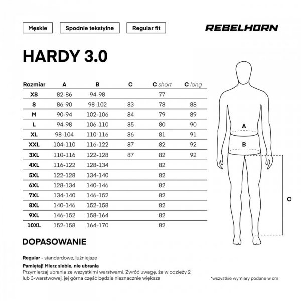 SPODNIE MOTOCYKLOWE TEKSTYLNE REBELHORN HARDY 3.0 DESERT GREY RED 3XL