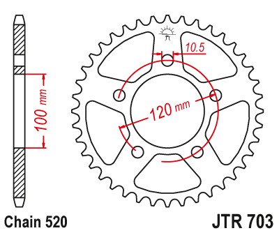 DID JT zestaw napędowy Aprilia 650 Pegaso Strada/ Trail / 05-09