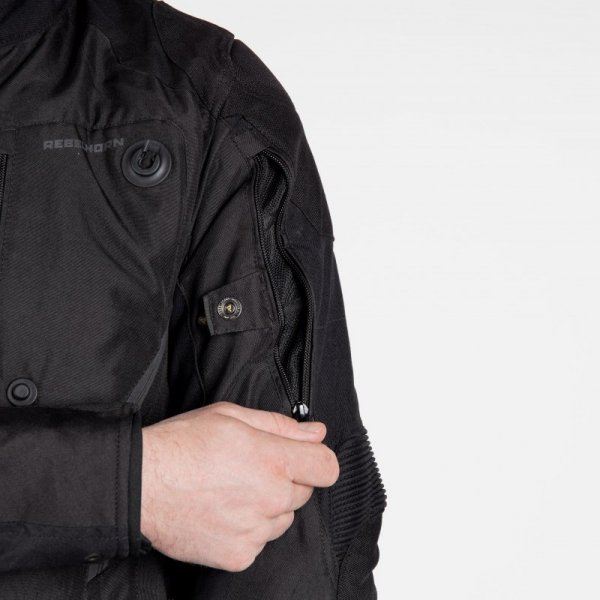 KURTKA MOTOCYKLOWA TEKSTYLNA REBELHORN BORG BLACK XS