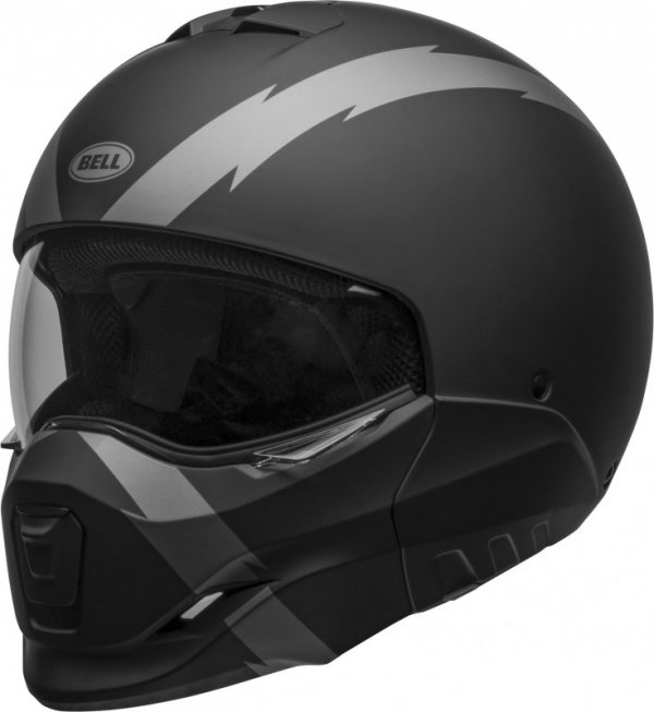 KASK MOTOCYKLOWY BELL BROOZER ARC MATTE BLACK GREY L