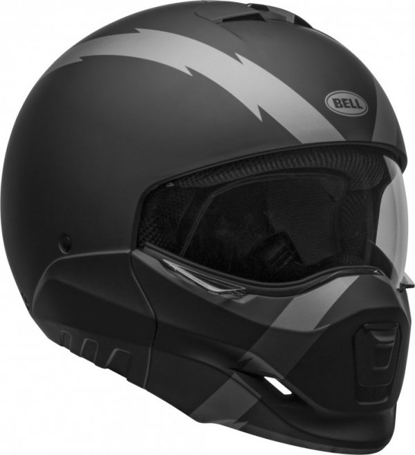 KASK MOTOCYKLOWY BELL BROOZER ARC MATTE BLACK GREY L