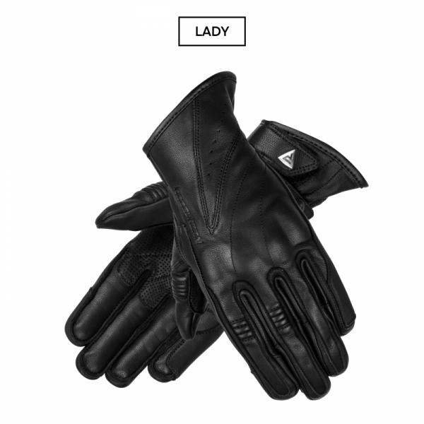 RĘKAWICE MOTOCYKLOWE DAMSKIE REBELHORN RUNNER BLACK WM
