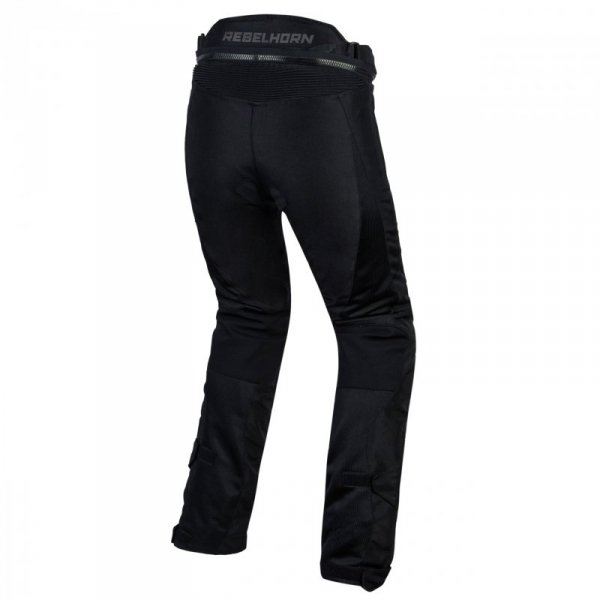 SPODNIE MOTOCYKLOWE TEKSTYLNE DAMSKIE REBELHORN FLUX BLACK W3XL
