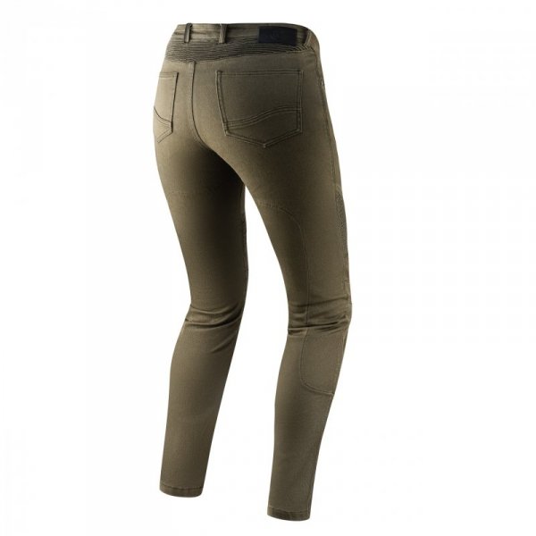 JEANSY MOTOCYKLOWE DAMSKIE REBELHORN VANDAL TWILL OLIVE 24/30 W24/30