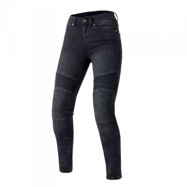 JEANSY MOTOCYKLOWE DAMSKIE OZONE AGNESS 2 WASHED BLACK 28/32 W28/32