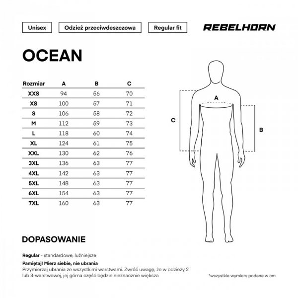 KURTKA PRZECIWDESZCZOWA REBELHORN OCEAN BLACK L