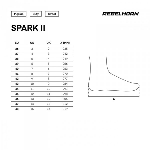 BUTY MOTOCYKLOWE REBELHORN SPARK 2 BLACK RED 40