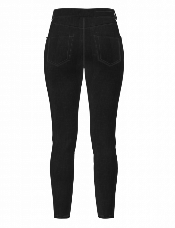 JEANSY MOTOCYKLOWE DAMSKIE REBELHORN CLASSIC 3 SLIM FIT WASHED BLACK 40/30 W40/30