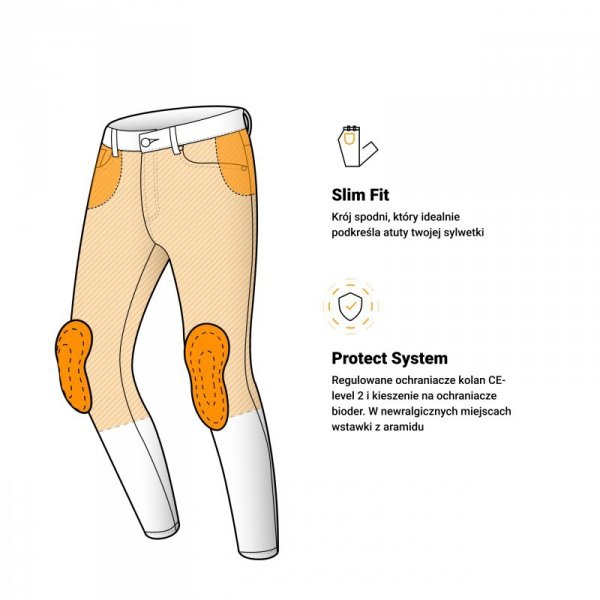 JEANSY MOTOCYKLOWE OZONE STRIKER SLIM FIT WASHED GREY 30/32