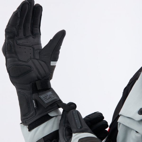 RĘKAWICE MOTOCYKLOWE REBELHORN RANGE BLACK LIGHT GREY M