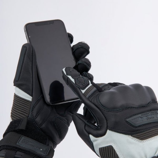 RĘKAWICE MOTOCYKLOWE REBELHORN RANGE BLACK LIGHT GREY 3XL