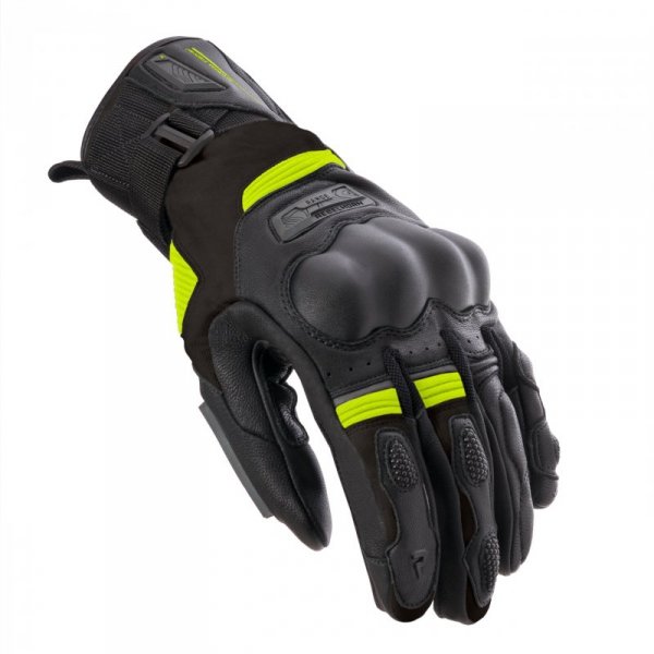 RĘKAWICE MOTOCYKLOWE REBELHORN RANGE BLACK ANTHRACITE FLUO YELLOW XXL