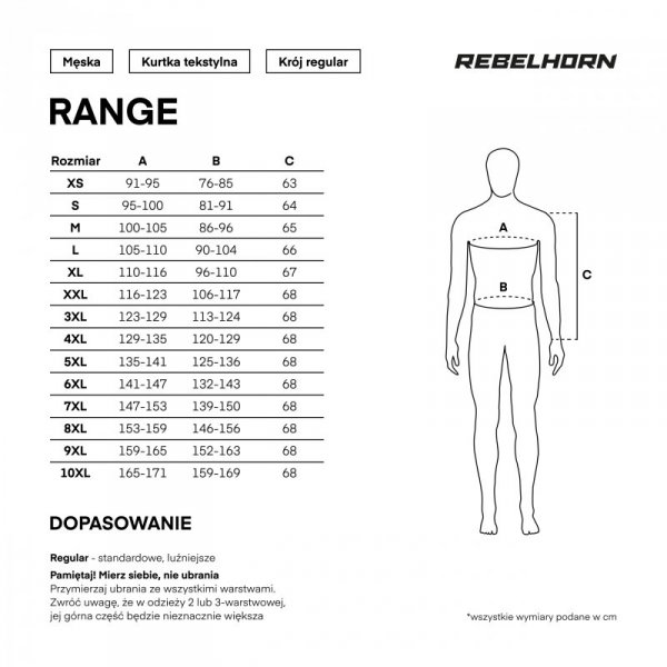 KURTKA MOTOCYKLOWA TEKSTYLNA REBELHORN RANGE GREY BLACK RED S