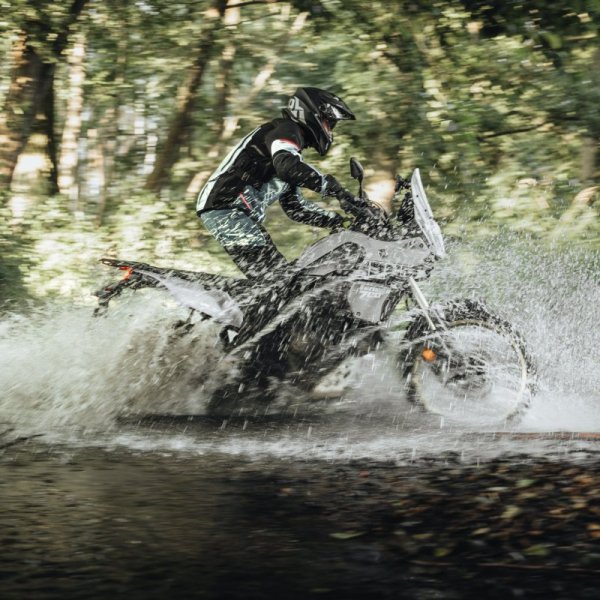 KURTKA MOTOCYKLOWA TEKSTYLNA REBELHORN RANGE GREY BLACK RED XL