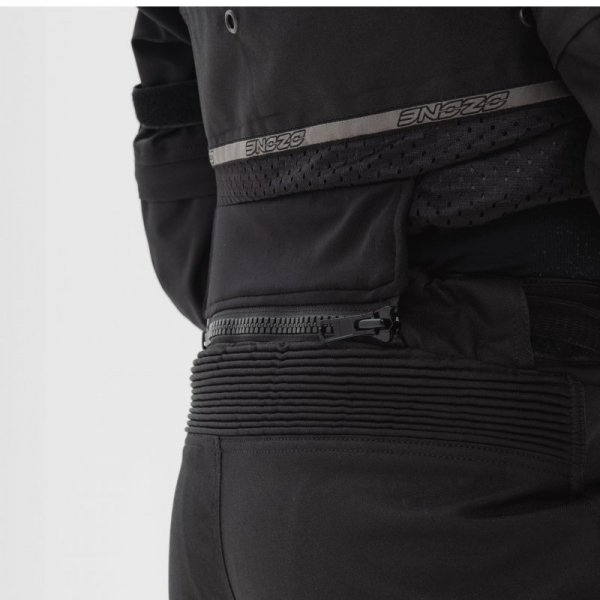 KURTKA MOTOCYKLOWA TEKSTYLNA JUNIOR OZONE SAHARA BLACK YM