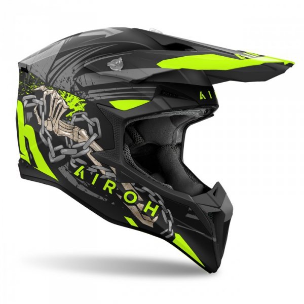 KASK MOTOCYKLOWY AIROH WRAAAP DARKNESS MATT M