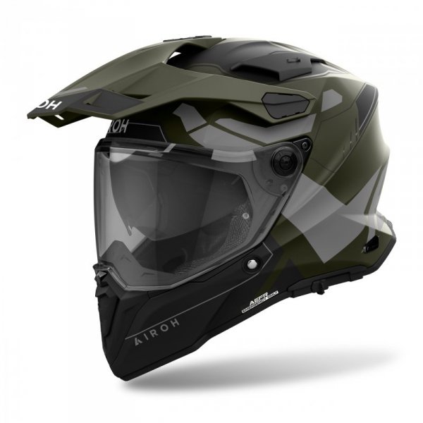KASK MOTOCYKLOWY AIROH COMMANDER 2 REVEAL MILITARY GREEN MATT M