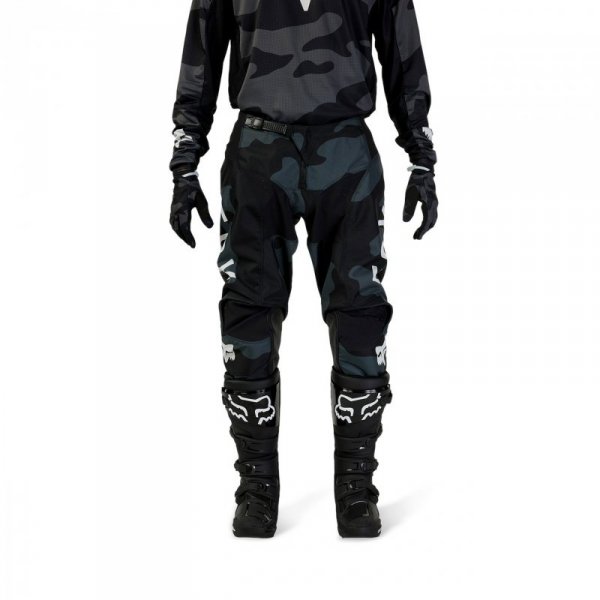 SPODNIE MOTOCYKLOWE FOX 180 BNKR BLACK CAMO 28
