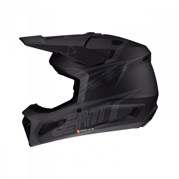 KASK MOTOCYKLOWY Z GOGLAMI LEATT KIT MOTO 3.5 STEALTH XS