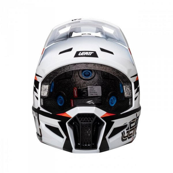 KASK MOTOCYKLOWY Z GOGLAMI LEATT KIT MOTO 3.5 WHITE XS