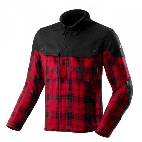 KOSZULA MOTOCYKLOWA REBELHORN SHIFTER BLACK RED 3XL