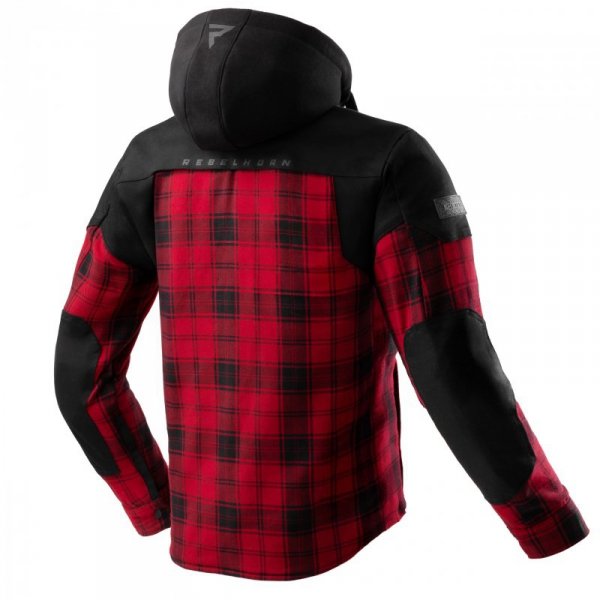 KOSZULA MOTOCYKLOWA REBELHORN SHIFTER BLACK RED 6XL