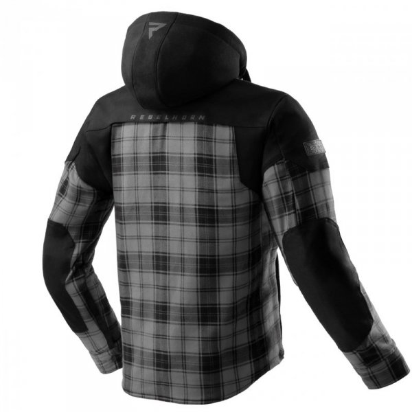 KOSZULA MOTOCYKLOWA REBELHORN SHIFTER BLACK GREY 10XL
