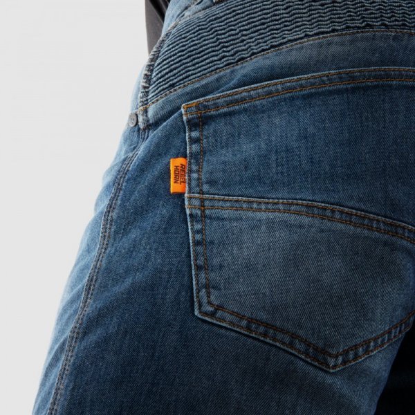 JEANSY MOTOCYKLOWE REBELHORN VANDAL WASHED BLUE MONOLAYER 38/32