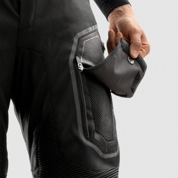 SPODNIE MOTOCYKLOWE TEKSTYLNE REBELHORN BORG 2 BLACK 9XL