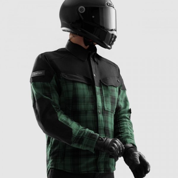 KOSZULA MOTOCYKLOWA REBELHORN SHIFTER BLACK GREEN M