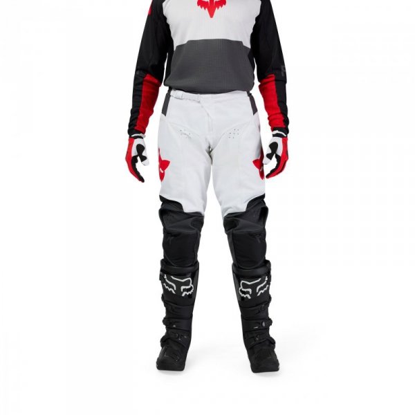 SPODNIE MOTOCYKLOWE FOX 180 FLOW WHITE RED 34