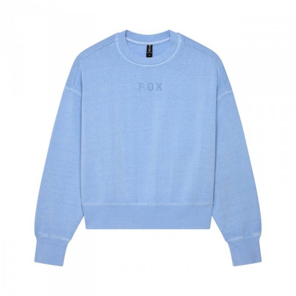 BLUZA DAMSKA FOX WORDMARK OVERSIZED FLEECE CREW CASHMERE BLUE M