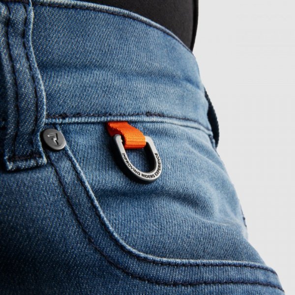 JEANSY MOTOCYKLOWE REBELHORN REVOLT WASHED BLUE MONOLAYER 30/34