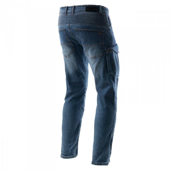 JEANSY MOTOCYKLOWE REBELHORN VANDAL WASHED BLUE MONOLAYER 38/34