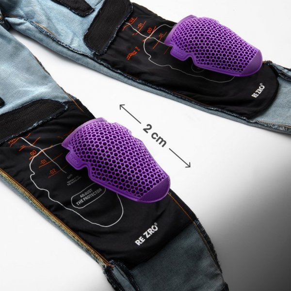 JEANSY MOTOCYKLOWE REBELHORN VANDAL WASHED BLUE MONOLAYER 40/34