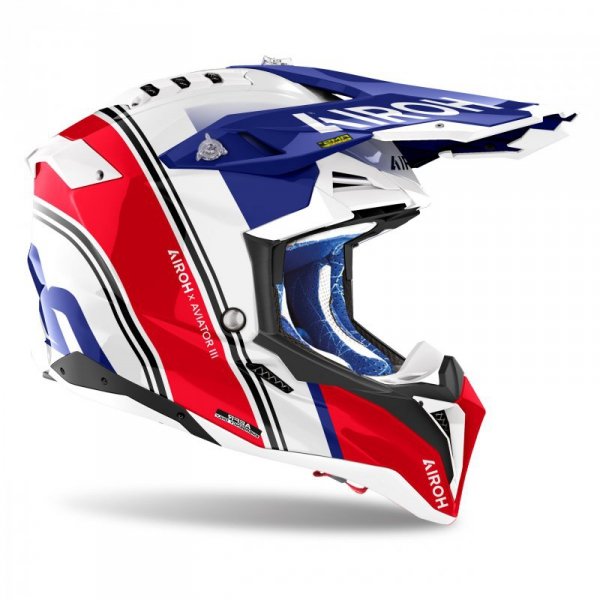 KASK MOTOCYKLOWY AIROH AVIATOR 3 HIMA RED GLOSS M